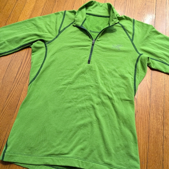 Arc'teryx Thetis Ginko Leaf Zip Neck Men's Top (2017) - Picture 5 of 9